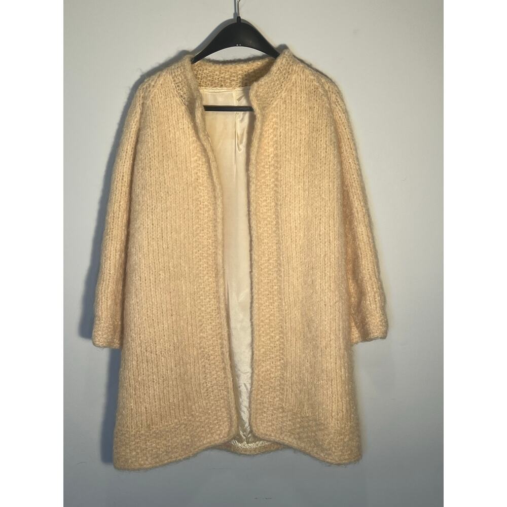 Vintage 1960 Handmade Wool Knit Jacket Womans S/M